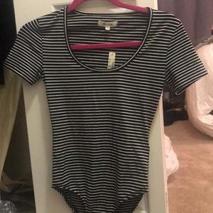 Stripped body con onesie from madewell.